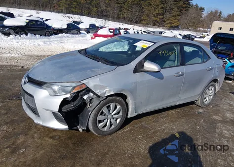 2014 Toyota Corolla Le z USA, uszkodzony, nr VIN 2T1BURHEXEC137249